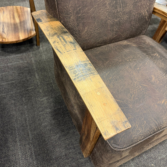 Amish Legacy Whiskey Barrel Swivel Glider