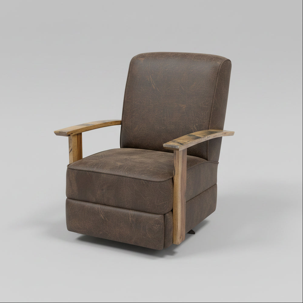 Amish Legacy Whiskey Barrel Swivel Glider