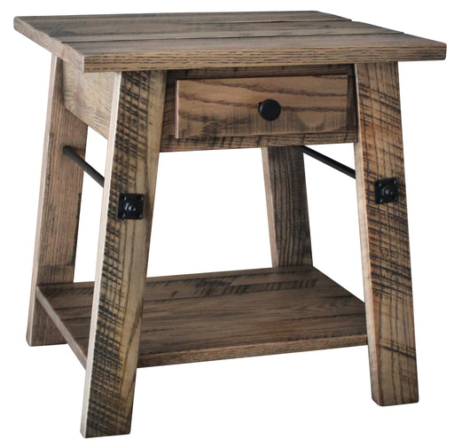 Ironwood End Table - Rough Sawn End Tables Farmhouse Rough Sawn