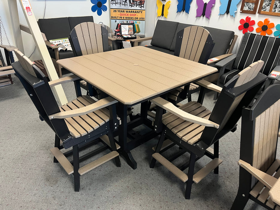 Amish Superior Adirondack Swivel Counter/Bar Chair