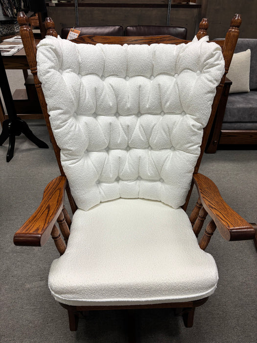 Amish Highback Swivel Glider - In-Stock
