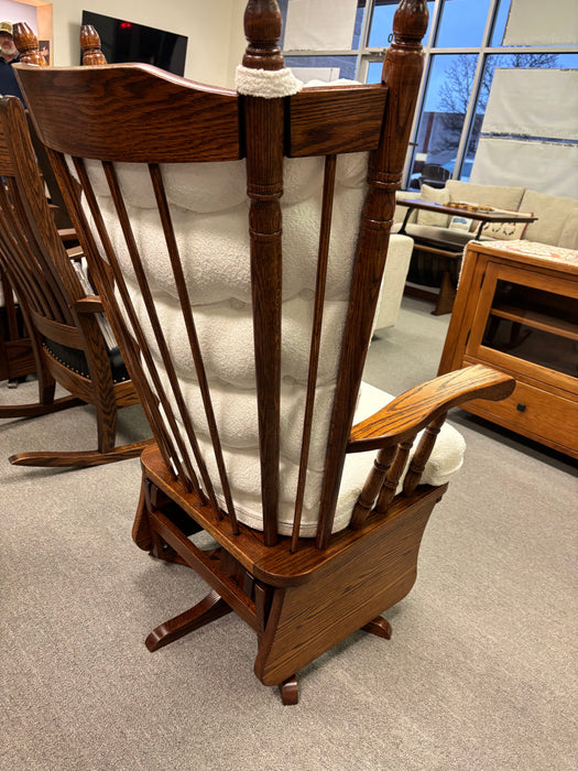 Amish Highback Swivel Glider - In-Stock