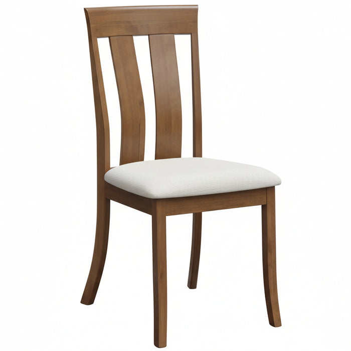 Amish Karston Single Pedestal Dining Set with Fabric Seats