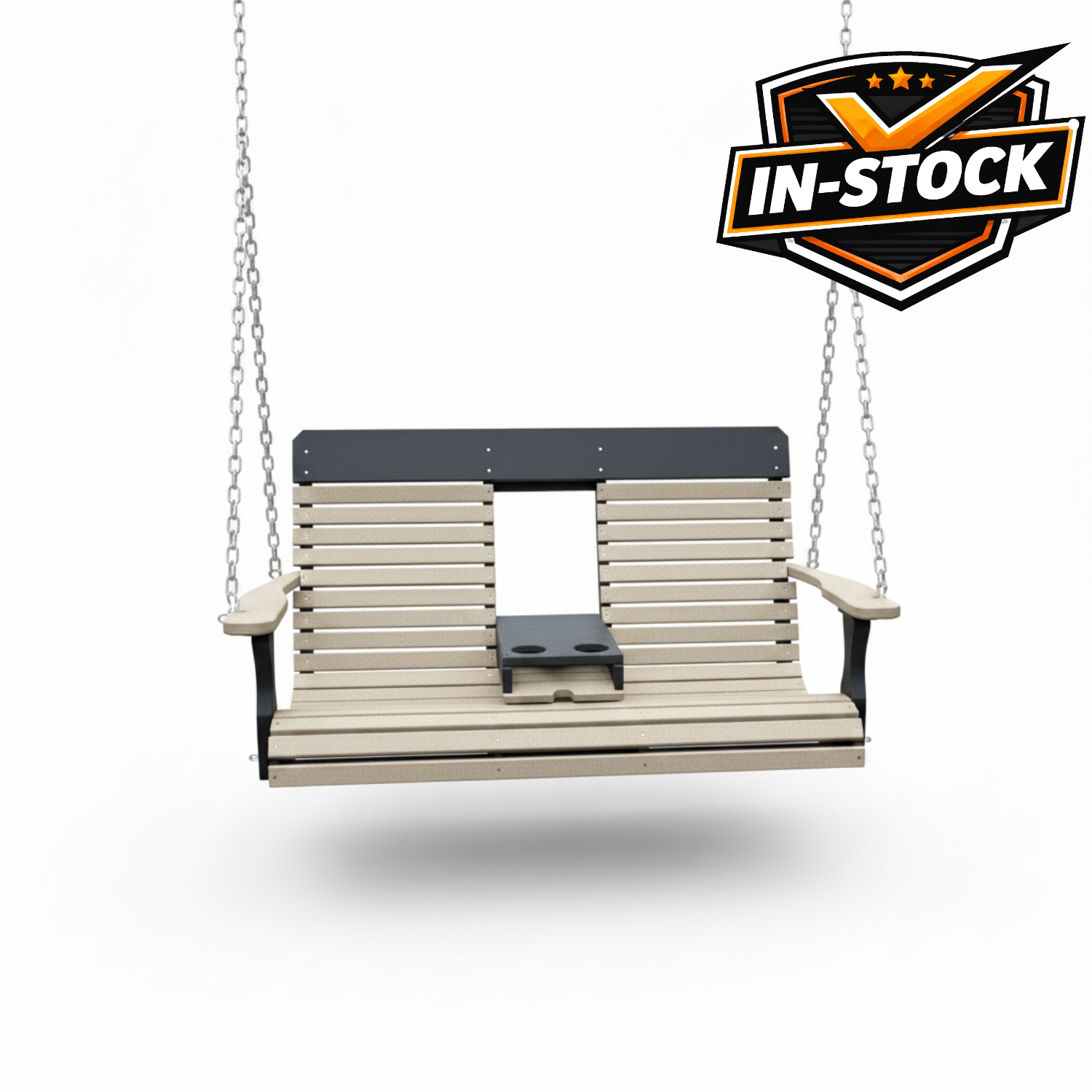 Amish Comfort Back 5-foot Settee Swing - In Stock -