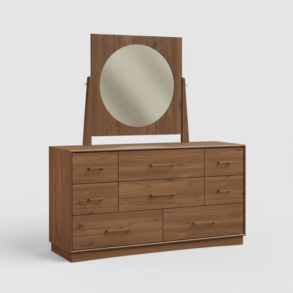 Amish Java Dresser With Mirror Option