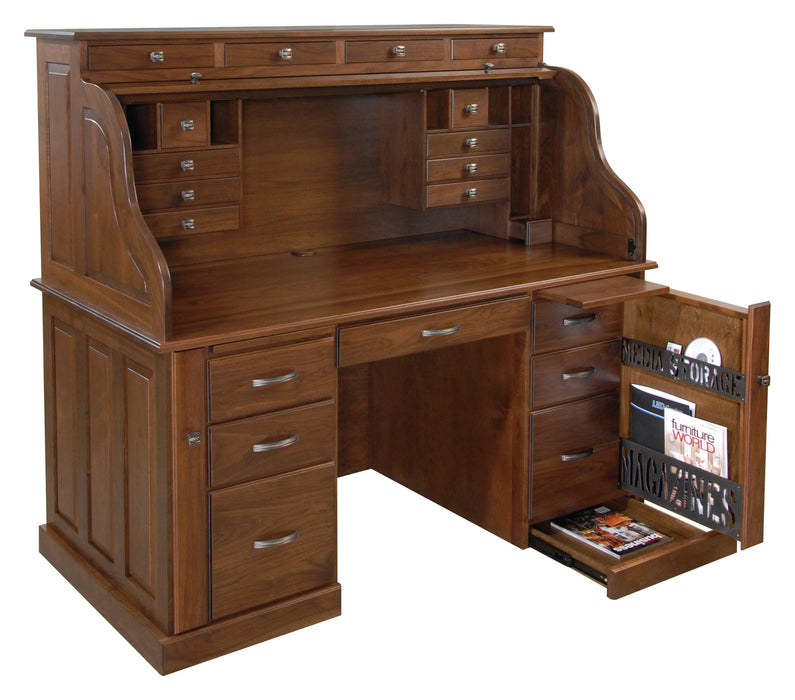 Amish Jacob Deluxe Rolltop Desk Rolltop Desks Traditional