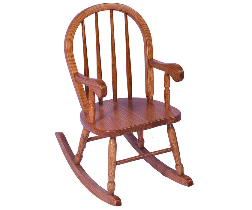 Amish Kid's 4-Spindle Rocker Kids Rocking Chairs Traditional