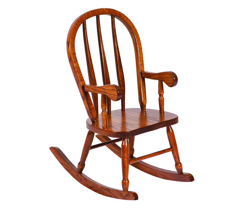 Amish Kid's Bent Feather Rocker Kids Rocking Chairs Traditional