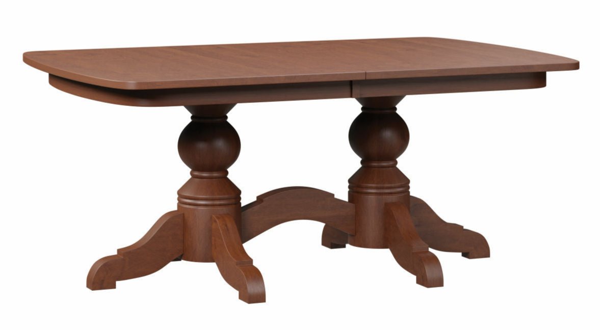 Amish Kowan Double Pedestal Table Double Pedestal Dining Tables Contemporary