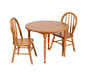 Amish Kid's Round Table & 4-Spindle Chairs Set Kids Table & Chairs Traditional