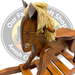 Kids Rocking Horse Amish Made Solid Oak