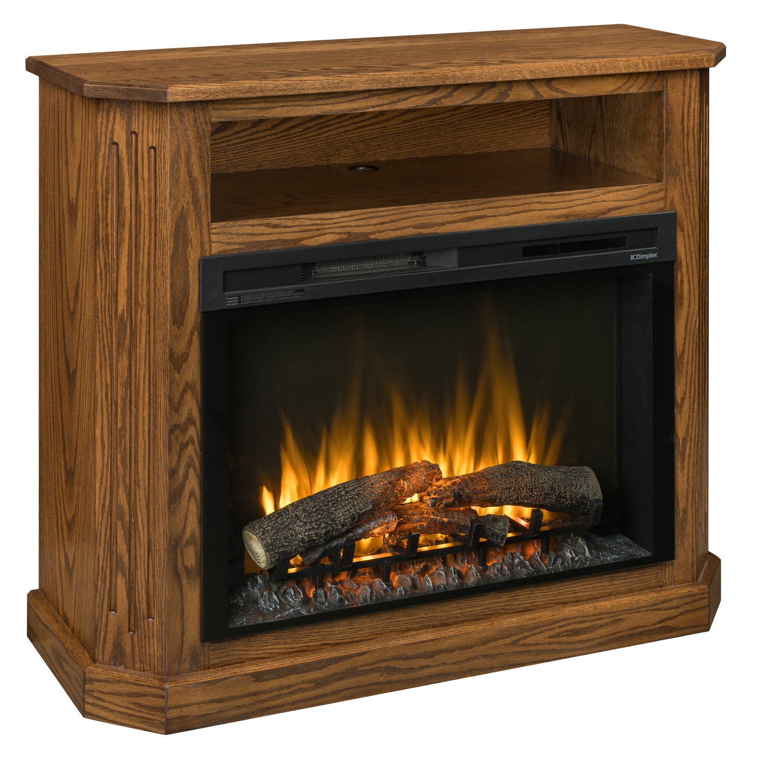 Amish Kirklin Fireplace Mantel w/ Opening