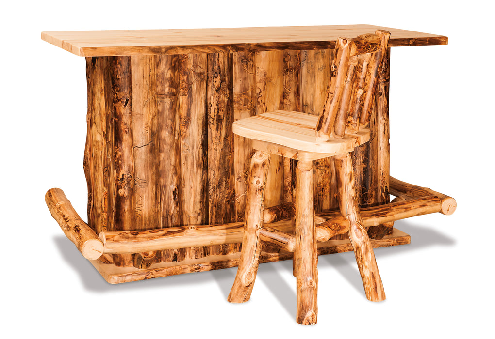 Amish Log Home Bar Island Home Bars Log Furniture