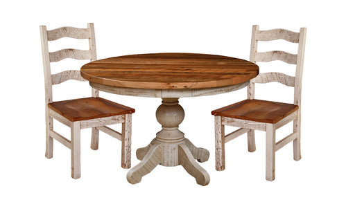 Rockford Reclaimed Dining Table Single Pedestal Tables Farmhouse Reclaimed Barnwood