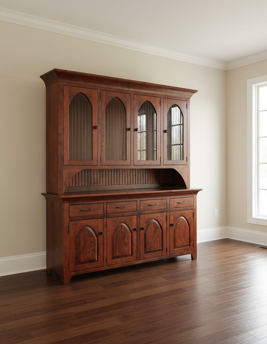 Kowan 4-Door Hutch 4-Door Hutches Contemporary Mission