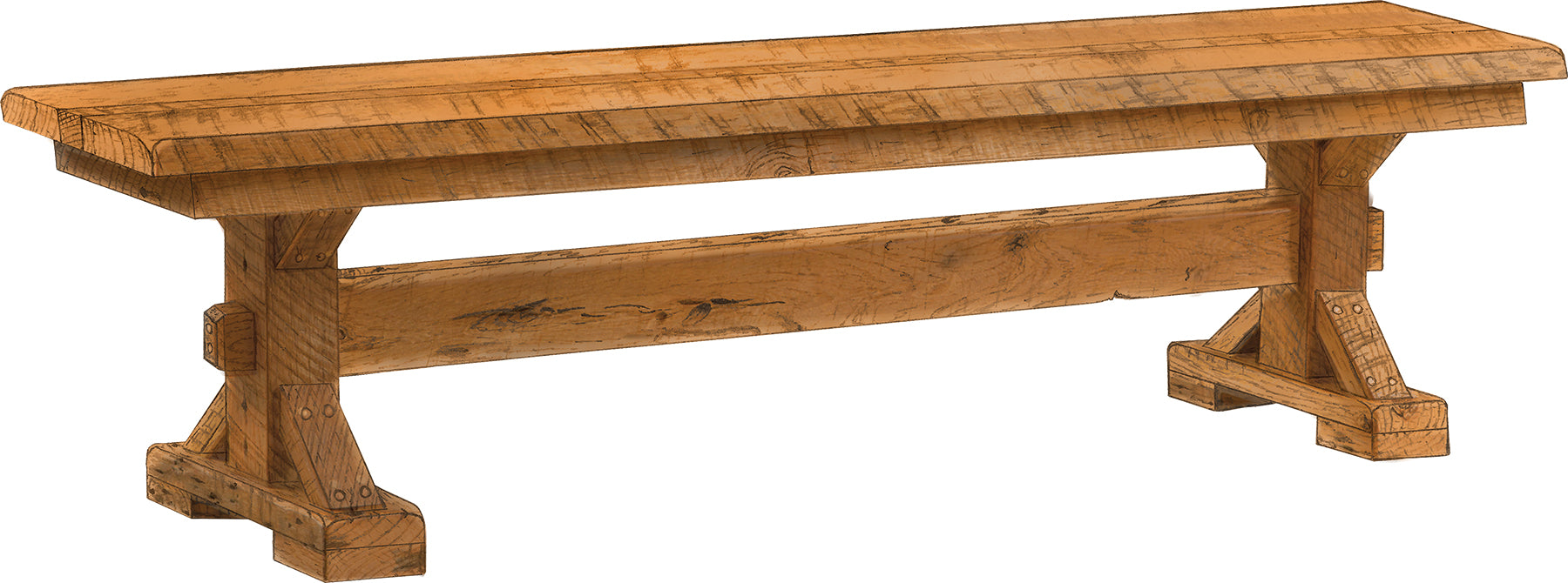 Lexington Reclaimed Dining Bench Benches No Back Farmhouse Reclaimed Barnwood