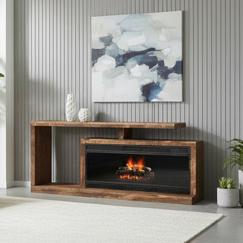 Amish Lincoln Fireplace Unit