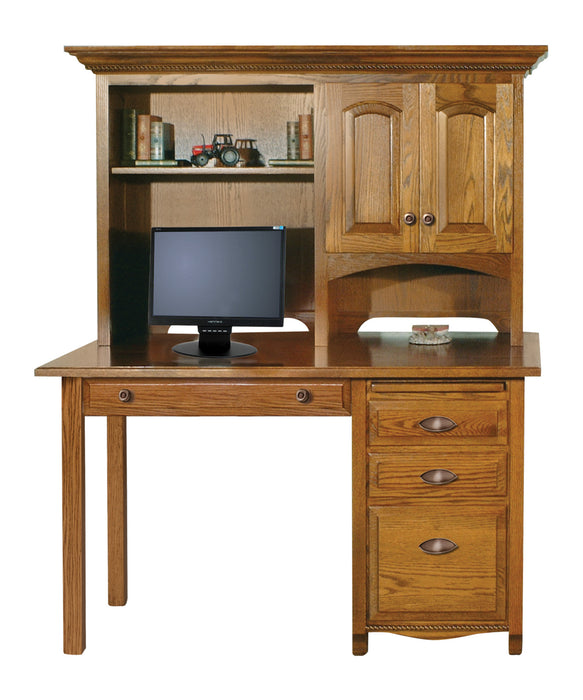 Laurel Single Pedestal Desk and Hutch Single Pedestal Desks Mission