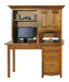 Laurel Single Pedestal Desk and Hutch Single Pedestal Desks Mission