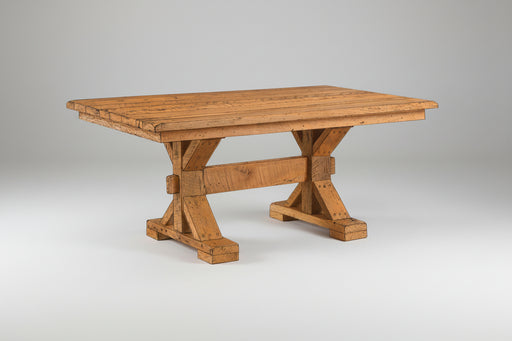 Lexington Reclaimed Dining Table Trestle Dining Tables Farmhouse Reclaimed Barnwood