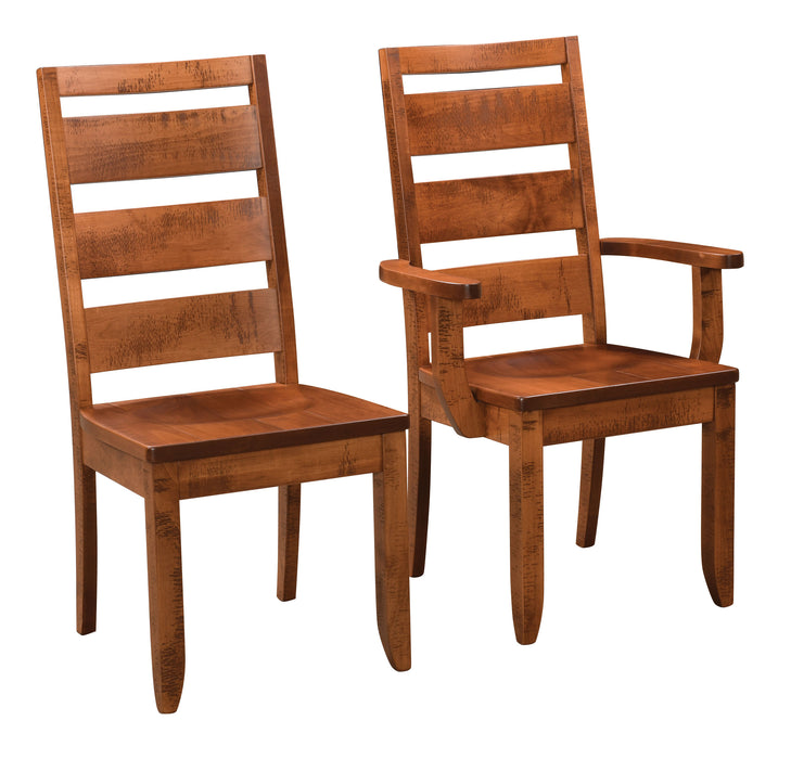 Amish Lakeland Dining Chair - Rough Sawn