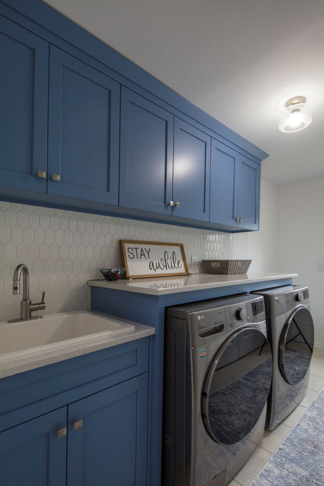 Sample Shaker Laundry Room Storage