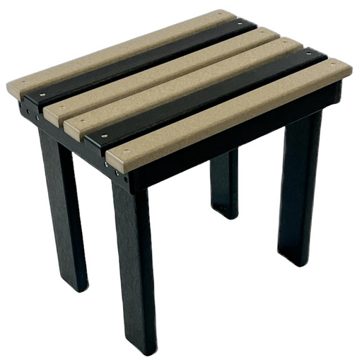 Eco End Table Weatherwood on Black End Tables