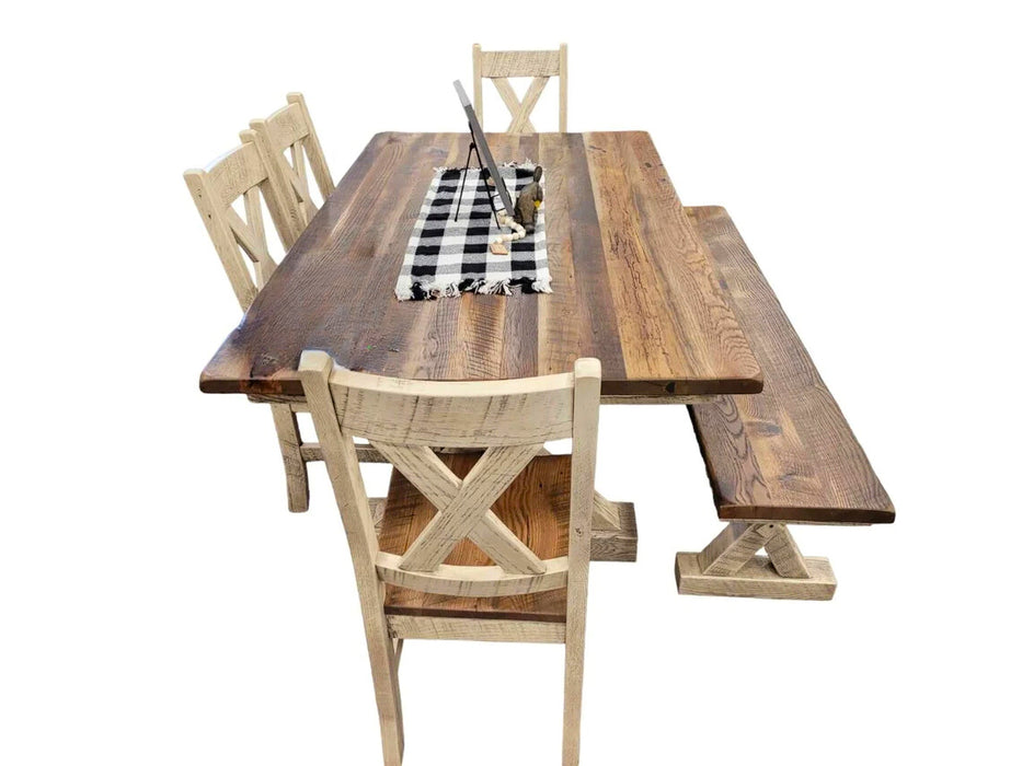 Amish Reclaimed Lexington Dining Set