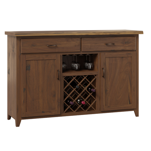 Live Edge Wine Buffet 3-Door Buffets Contemporary Live Edge