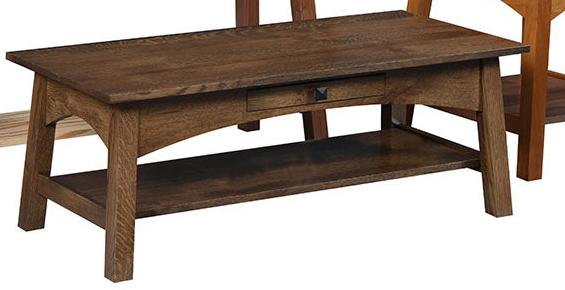 Amish McCoy Open Coffee Table Coffee Tables Mission