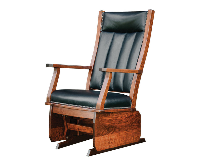 Amish Mission Glider with Solid Slides