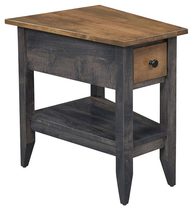 Amish Manhattan Wedge End Table End Tables Farmhouse