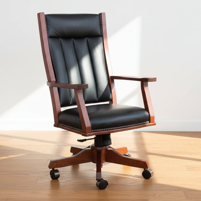 Amish Mission Office Chair With Arms