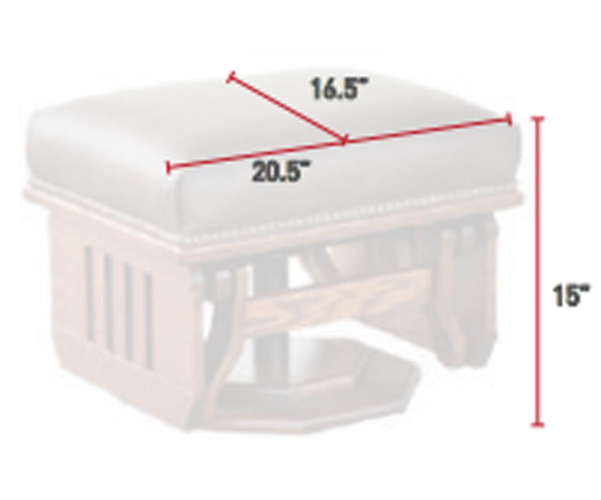 Amish Mission Gliding Ottoman