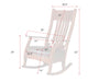 Quick Ship Amish Mission Buckeye Rocker - Buckeye Rocker's - Amish Made Traditional Rocker - Genuine Leather - Spec Sheet
