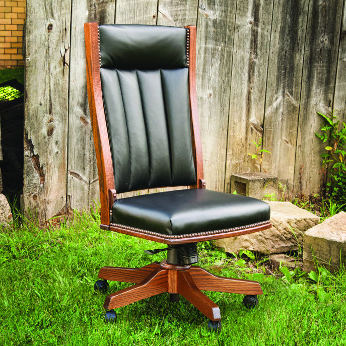 Amish Alabama Mission Side Office Chair