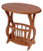 Amish Traditional Oval Magazine End Table End Tables Traditional