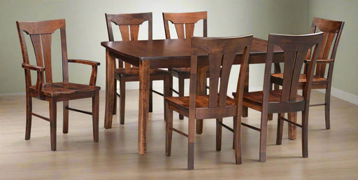 Amish Mallory Dining Set Leg Table & Chair Sets Shaker Traditional