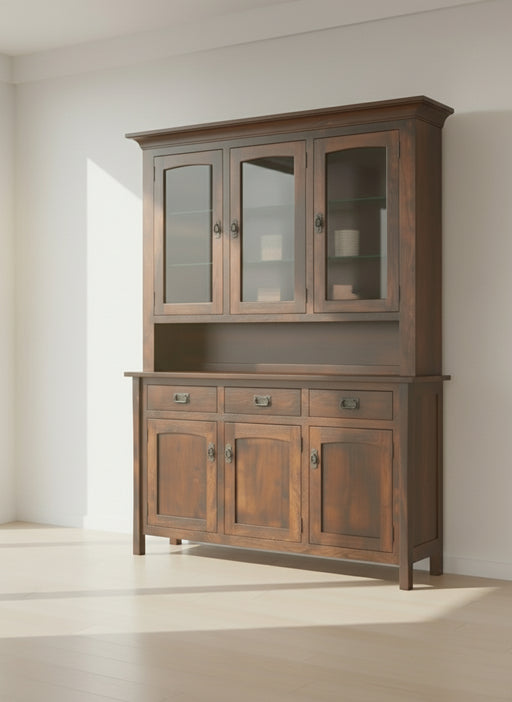 Master Hutch - Multiple Sizes 3-Door Hutches Contemporary Mission