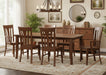 Amish Metro Dining Set - Bunker Leg Table - Metro Dining Chairs - Sap Cherry - OCs-117 Asbury