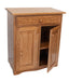 Amish Traditional Microwave Cart With Drawer 2-Door Buffets Traditional