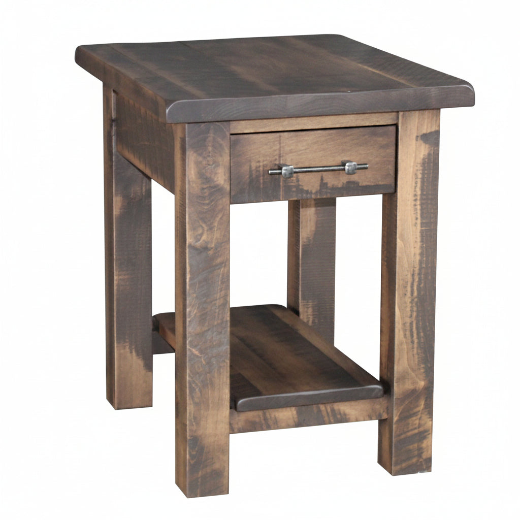 Milltown End Table - Rough Sawn End Tables Farmhouse Rough Sawn