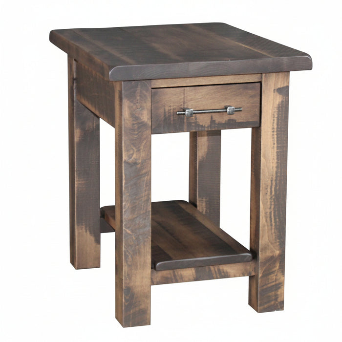 Milltown End Table - Rough Sawn End Tables Farmhouse Rough Sawn