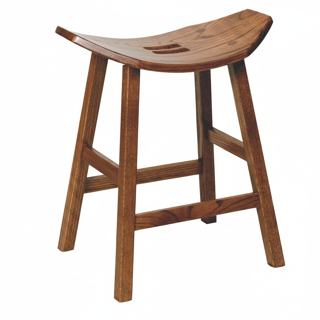 Amish Made Wooden Stool
American Made Wooden Stool
Mission Saddle Bar Stool Stationary Barstools Mission