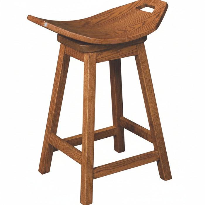 Amish Made Wooden Stool
American Made Wooden Stool
Mission Saddle Bar Stool Swivel Barstools Mission