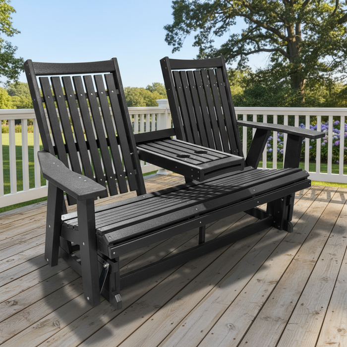 Amish Mission Adirondack 5' Settee Glider