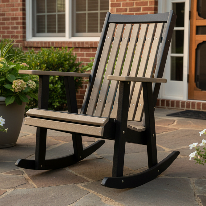 Amish Mission Adirondack Rocking Chair
