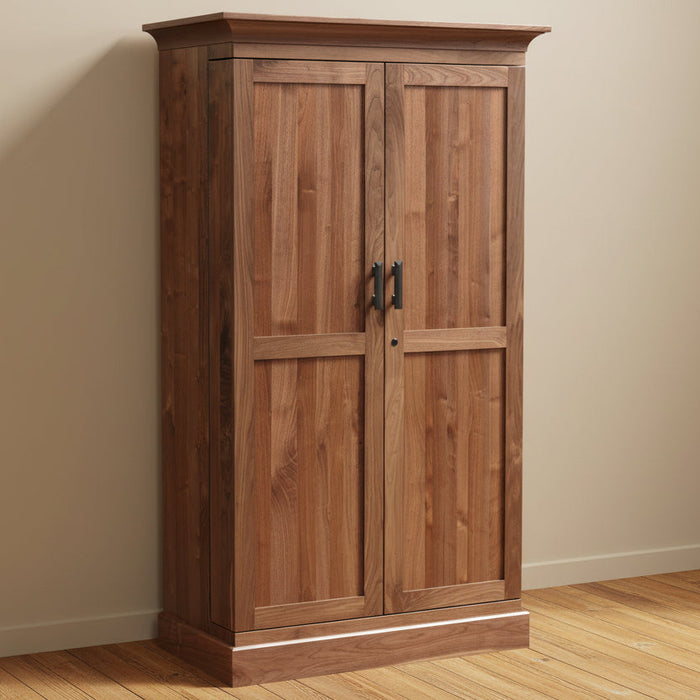- Standard Hardware: P-2153-OBH Pulls
- 5 Adjustable Shelves
- Flat Panel Doors
- Lock on Door