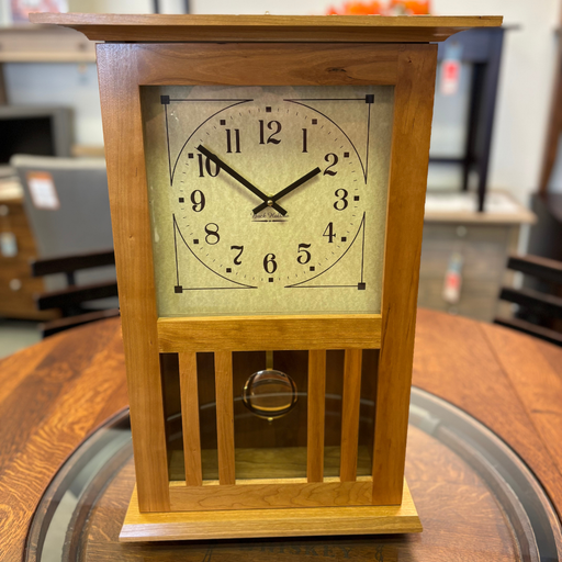 Amish Mission Wall Clock - Buck Hollow Clocks - Amish Made Clock - Solid Cherry Clock 1