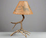 Mule Deer Antler Table Lamp Amish Made Millersburg Ohio Quad M Rustics